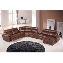 Living Room Sofa with Modern Genuine Leather Sofa Set (854)